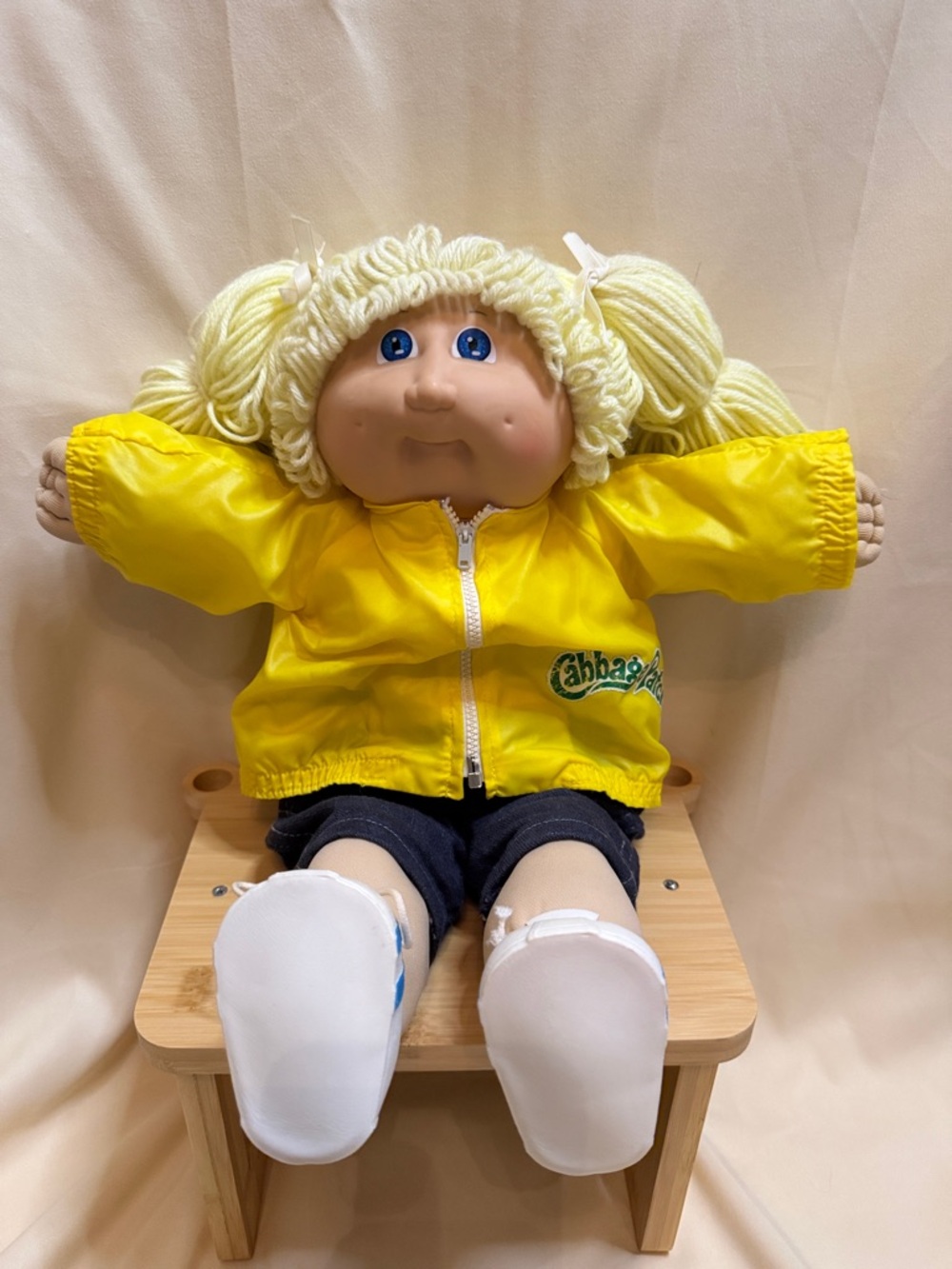 Cabbage Patch Kids Yellow Jacket Doll with Yarn Hair